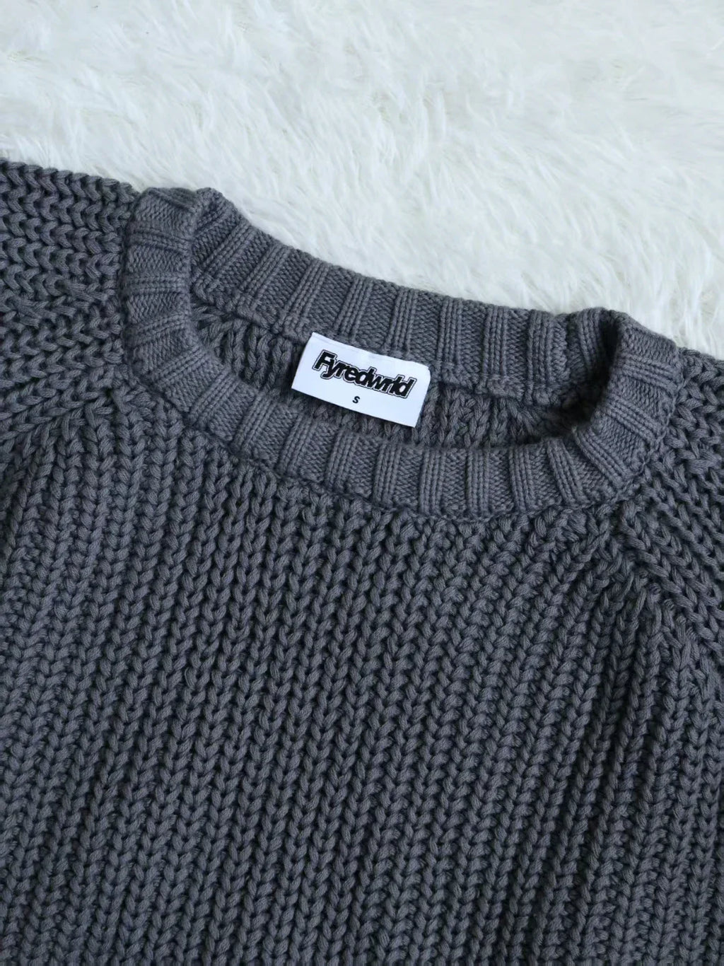 Fyredwrld garments 3 gauge knit gray