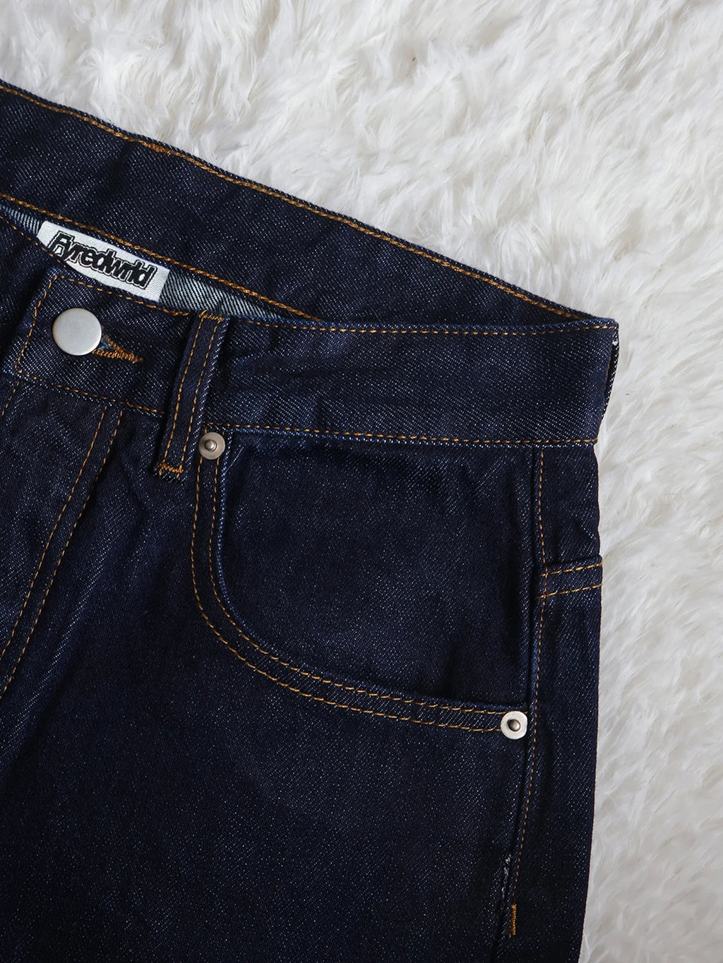 Fyredwrld navy japanese selvedge denim