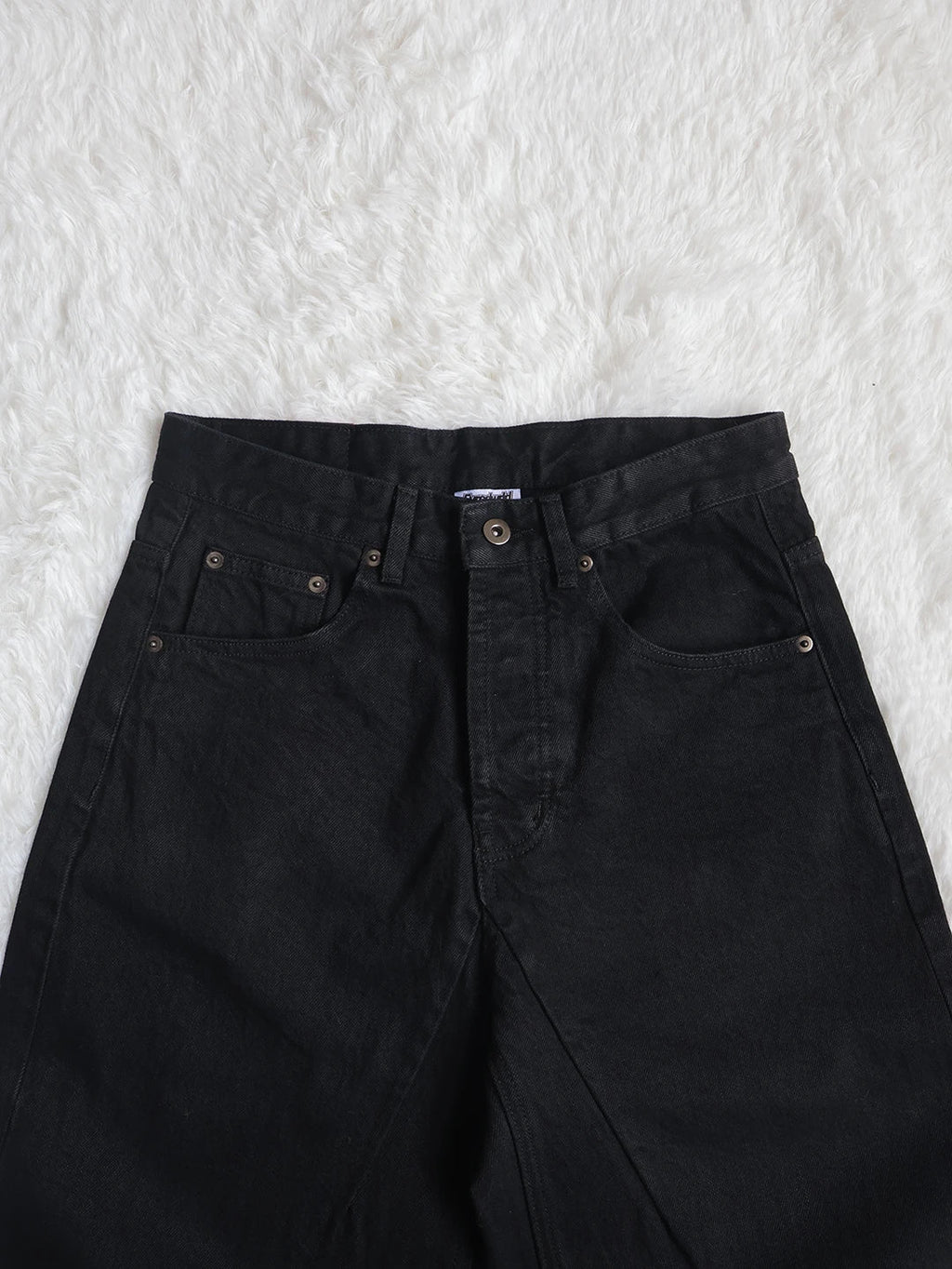 Fyredwrld Jet black selvedge denim jeans