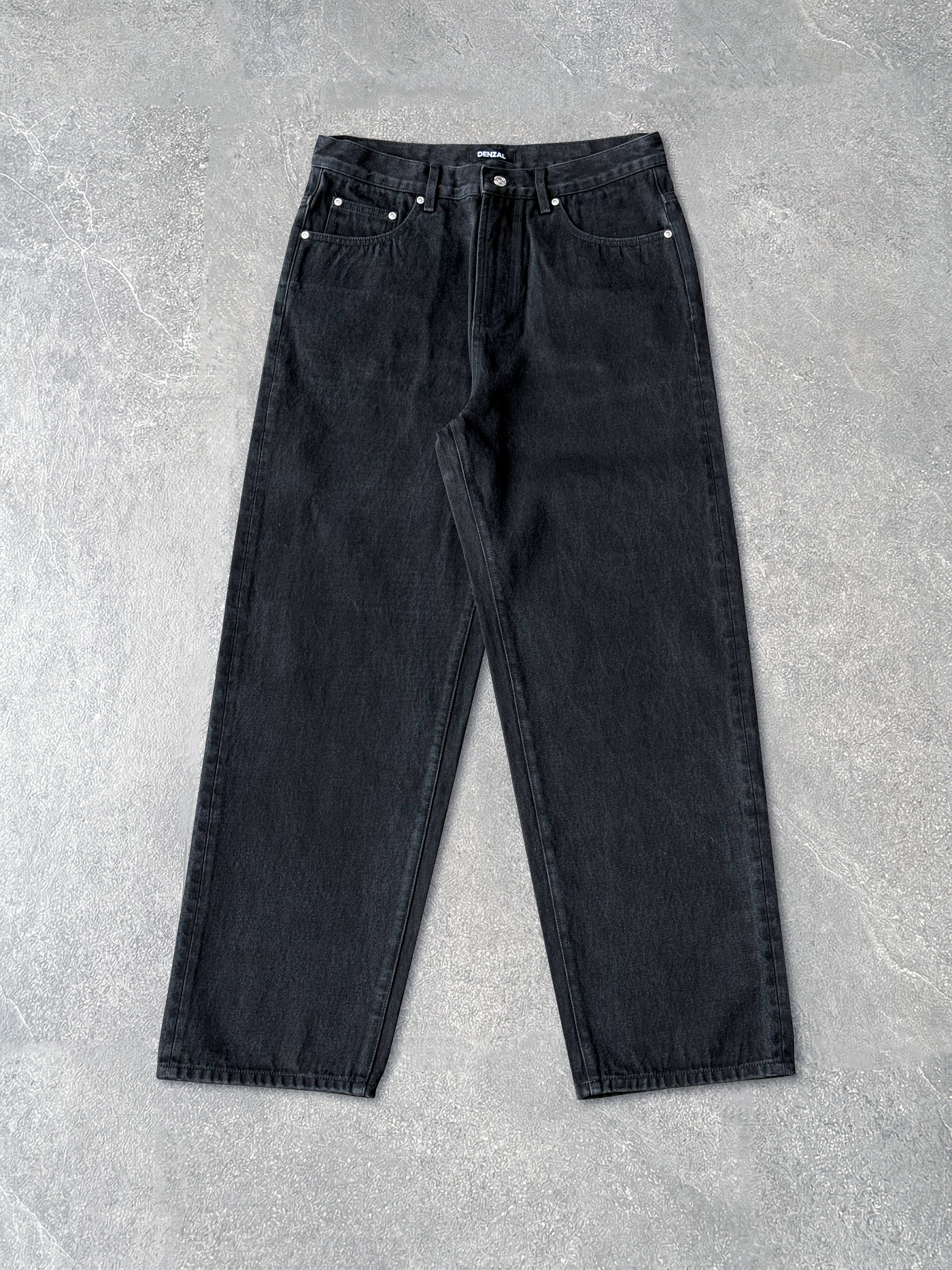 BLACK FADE WASH BAGGY DENIM – denzalclo