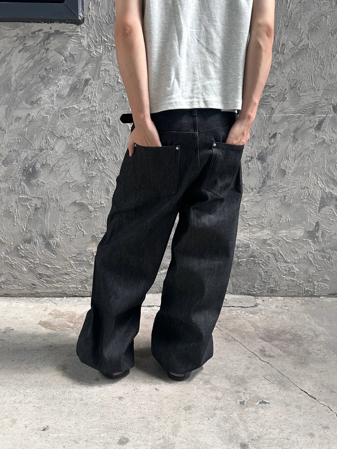 Fyredwrld black japanese selvedge denim