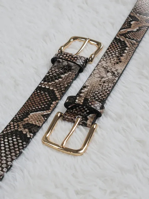 Fyredwrld Snake Skin Belt
