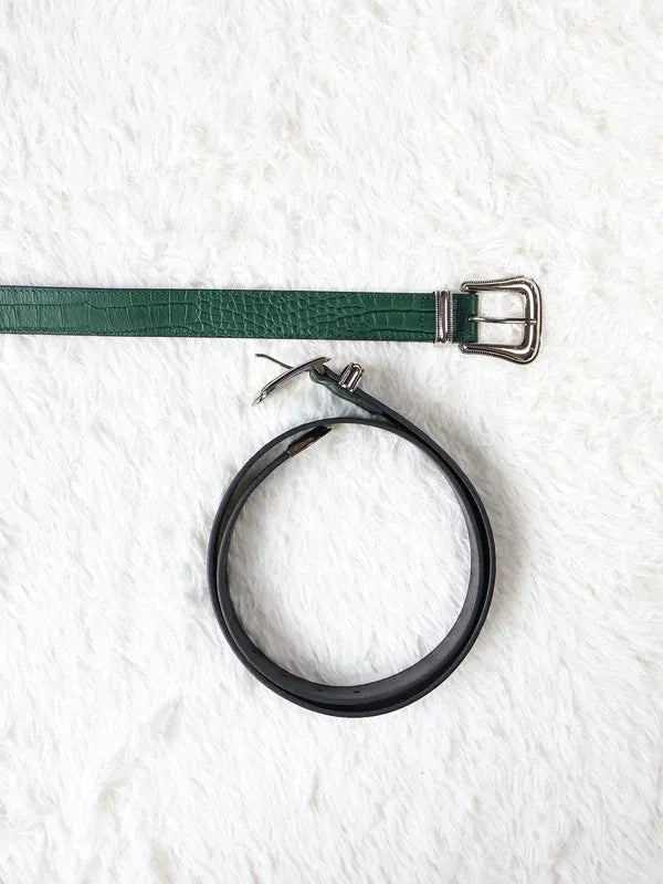 Fyredwrld Green Crocodile Belt